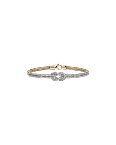 Love Knot Bracelet, Gold, Diamonds Size M